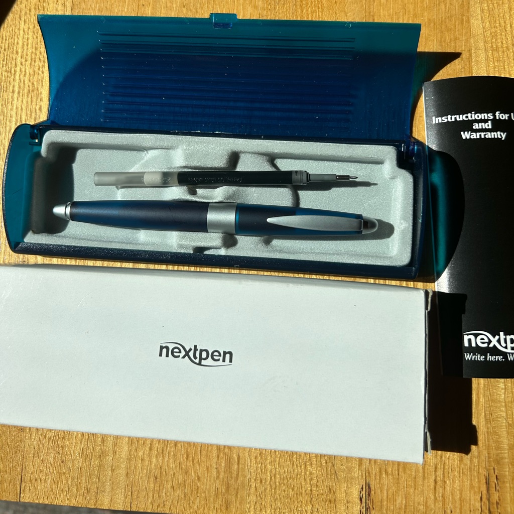 Nextpen Blue And Silver Transparent Rollerball Pen